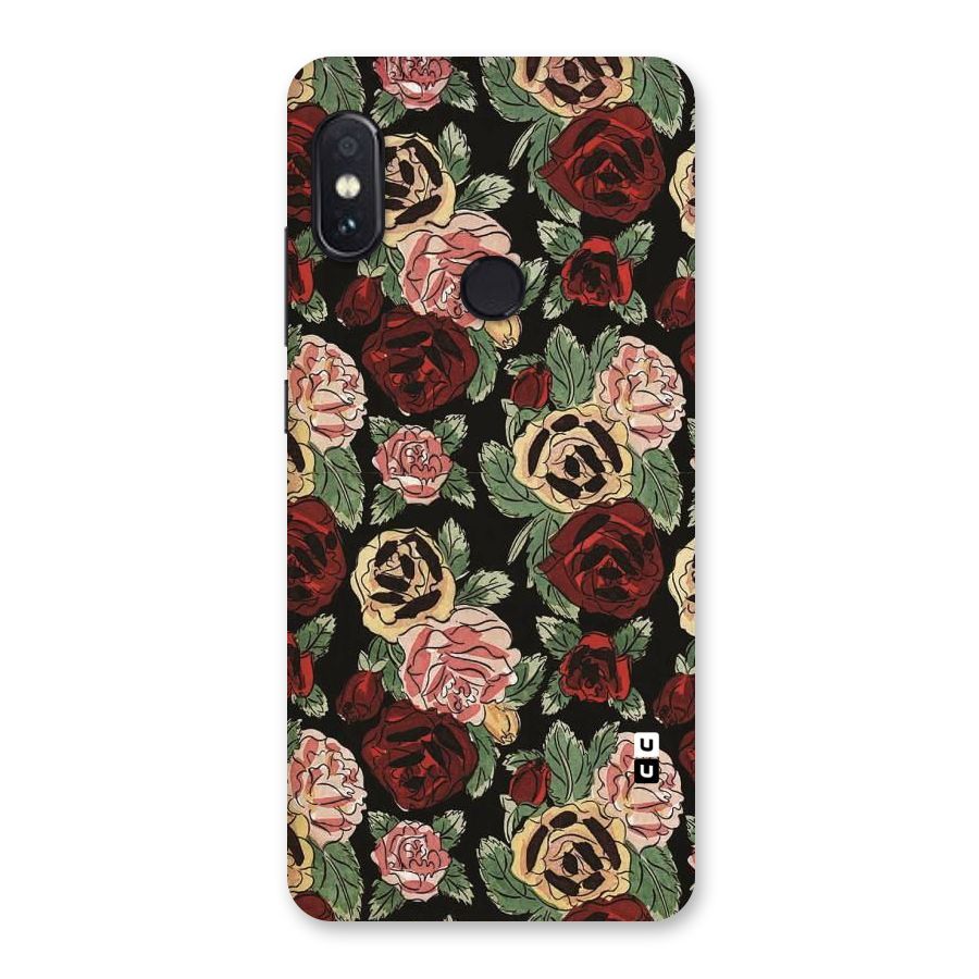 Dark Pastel Flowers Back Case for Redmi Note 5 Pro