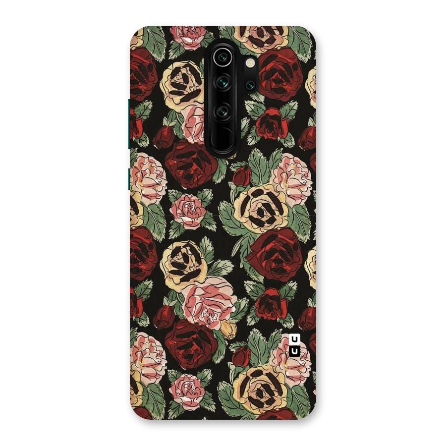 Dark Pastel Flowers Back Case for Redmi Note 8 Pro