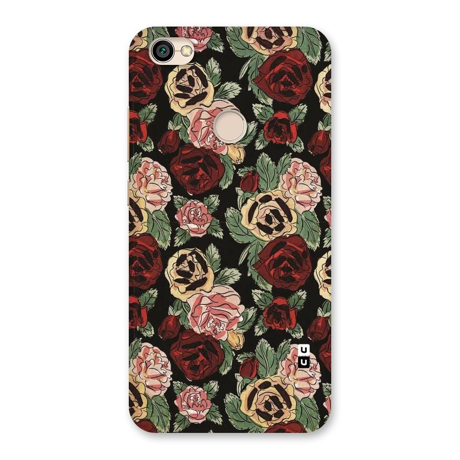 Dark Pastel Flowers Back Case for Redmi Y1 2017
