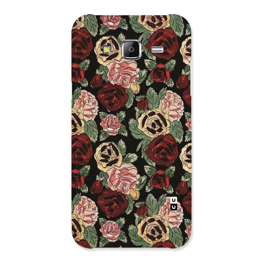 Dark Pastel Flowers Back Case for Samsung Galaxy J2 Prime