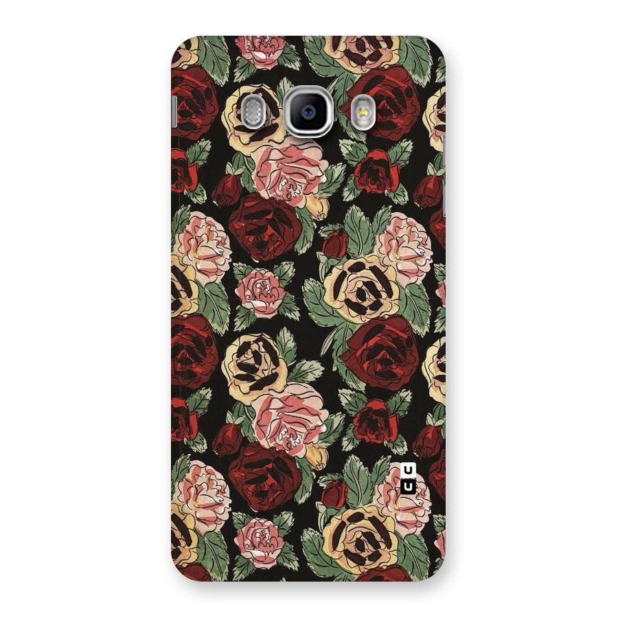 Dark Pastel Flowers Back Case for Samsung Galaxy J5 2016