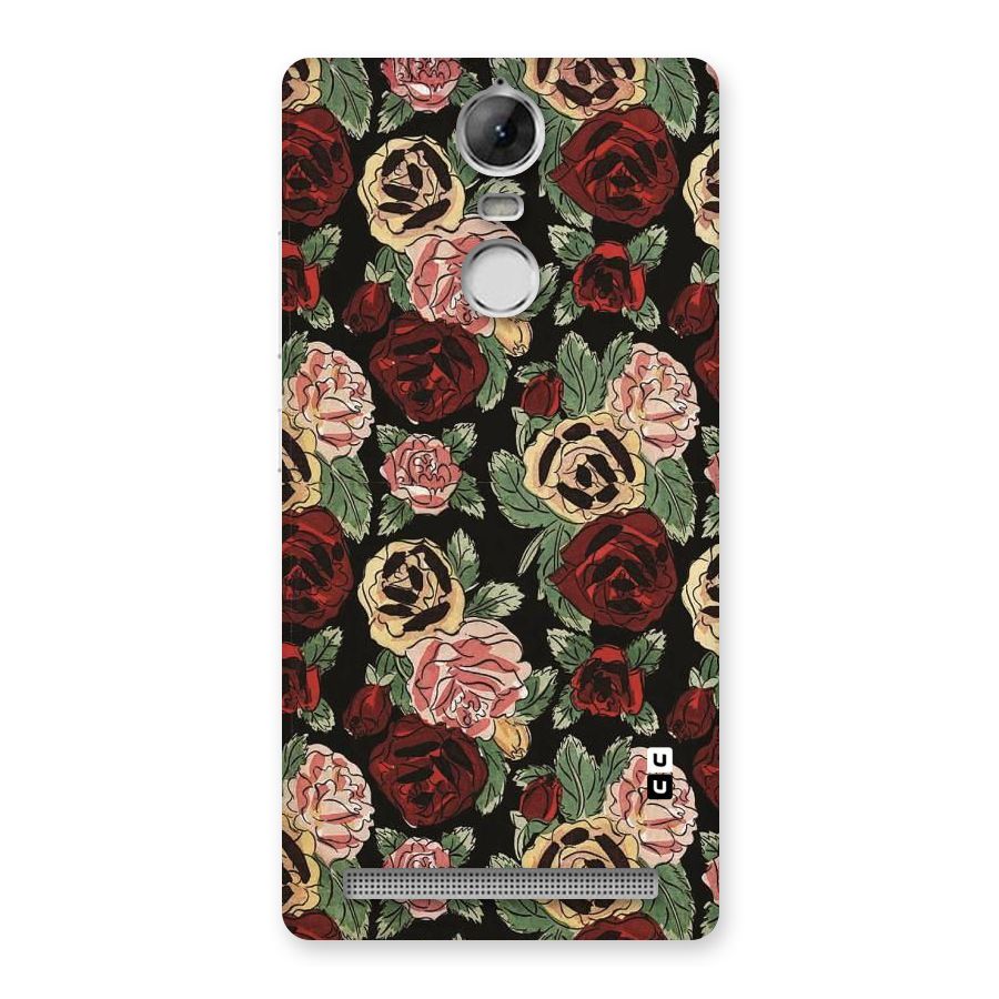 Dark Pastel Flowers Back Case for Vibe K5 Note