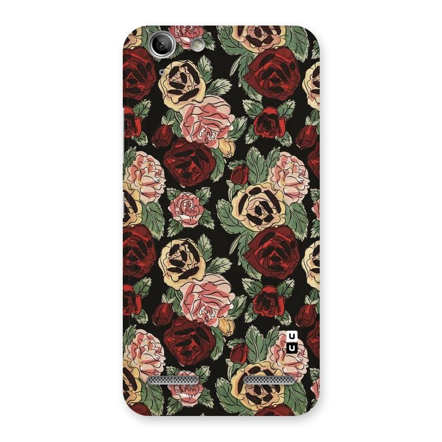Dark Pastel Flowers Back Case for Vibe K5 Plus