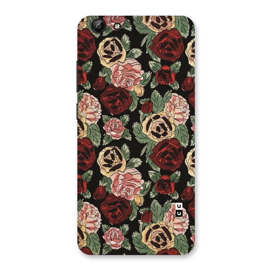 Dark Pastel Flowers Back Case for Vivo Y69