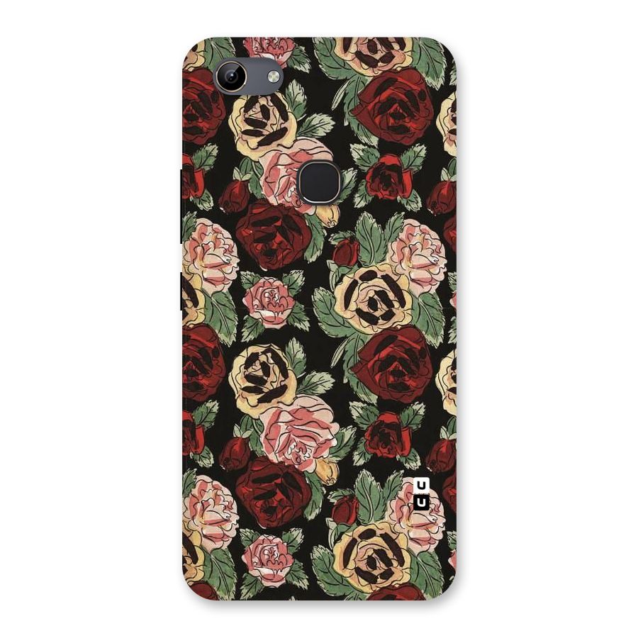 Dark Pastel Flowers Back Case for Vivo Y81