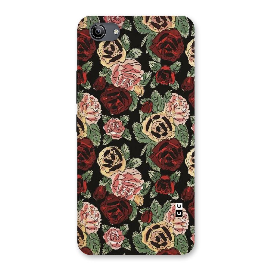 Dark Pastel Flowers Back Case for Vivo Y81i