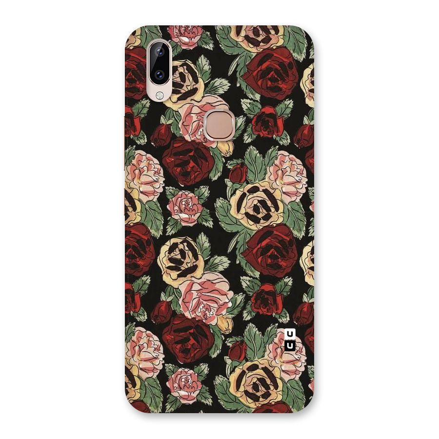Dark Pastel Flowers Back Case for Vivo Y83 Pro