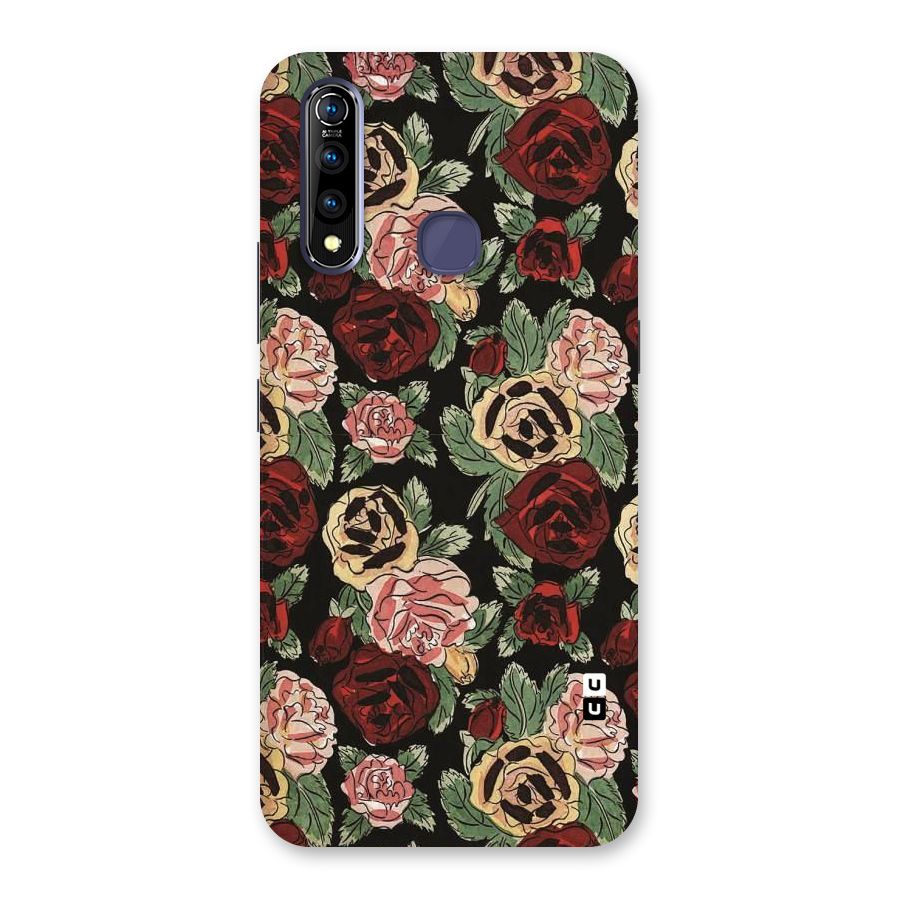 Dark Pastel Flowers Back Case for Vivo Z1 Pro