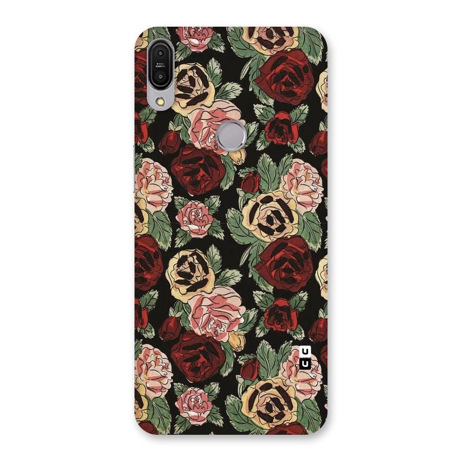 Dark Pastel Flowers Back Case for Zenfone Max Pro M1