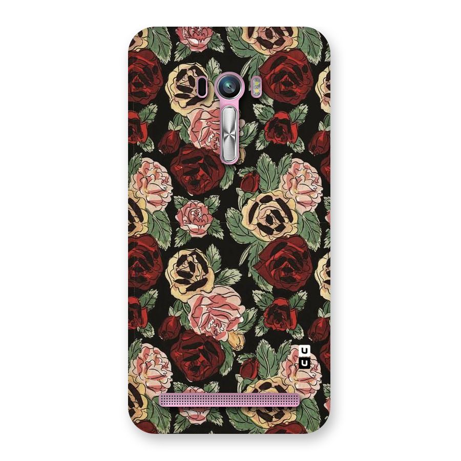 Dark Pastel Flowers Back Case for Zenfone Selfie