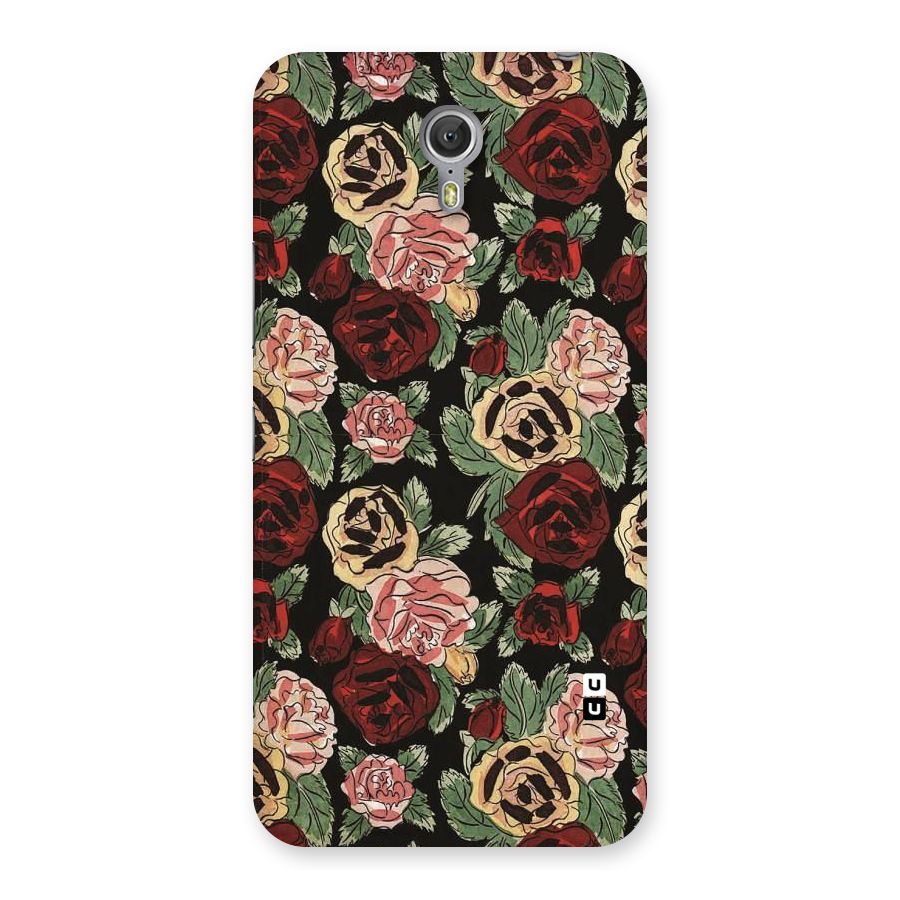 Dark Pastel Flowers Back Case for Zuk Z1