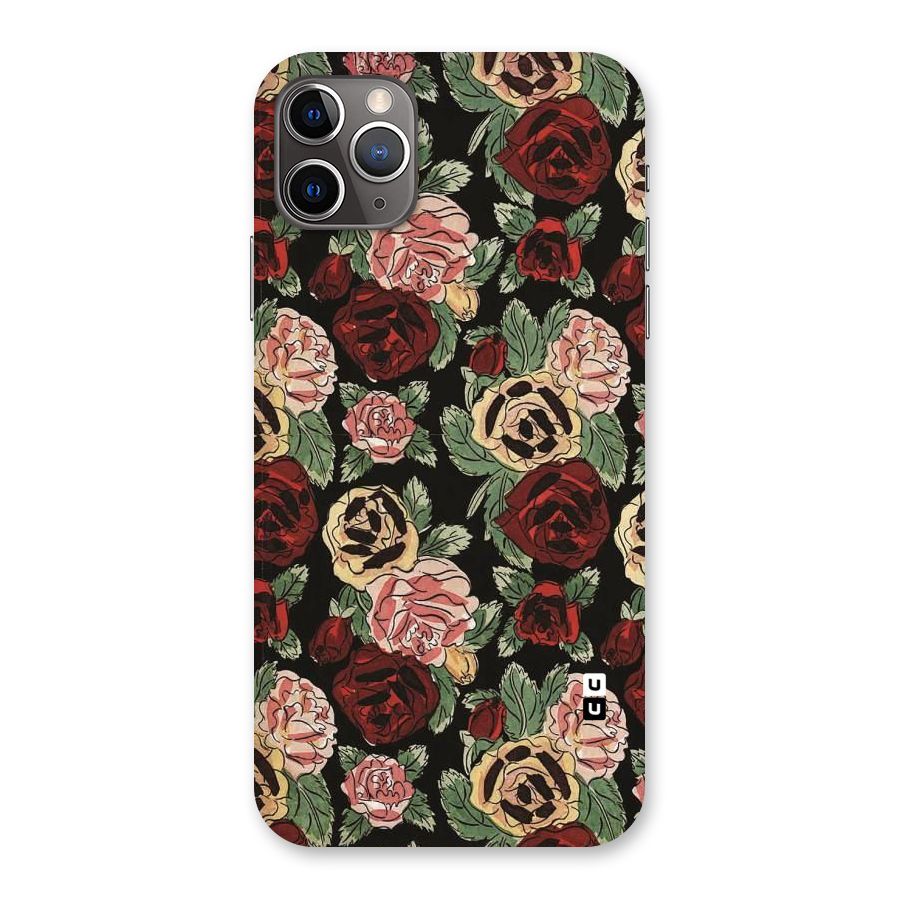 Dark Pastel Flowers Back Case for iPhone 11 Pro Max
