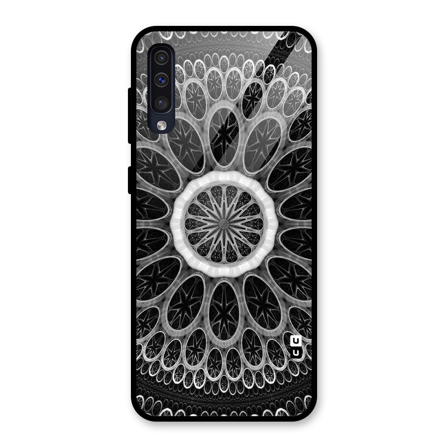 Dark Pattern Art Glass Back Case for Galaxy A30s