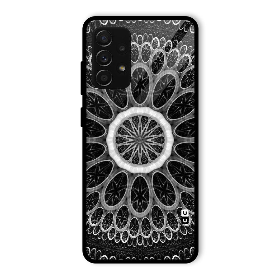 Dark Pattern Art Glass Back Case for Galaxy A53 5G