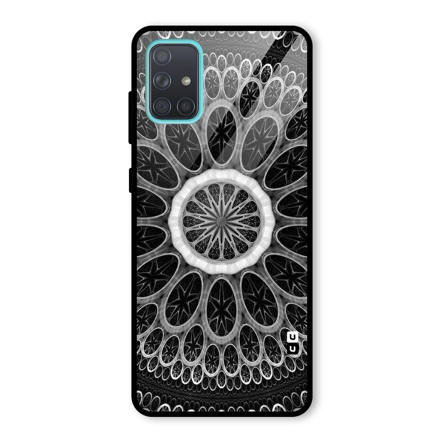 Dark Pattern Art Glass Back Case for Galaxy A71