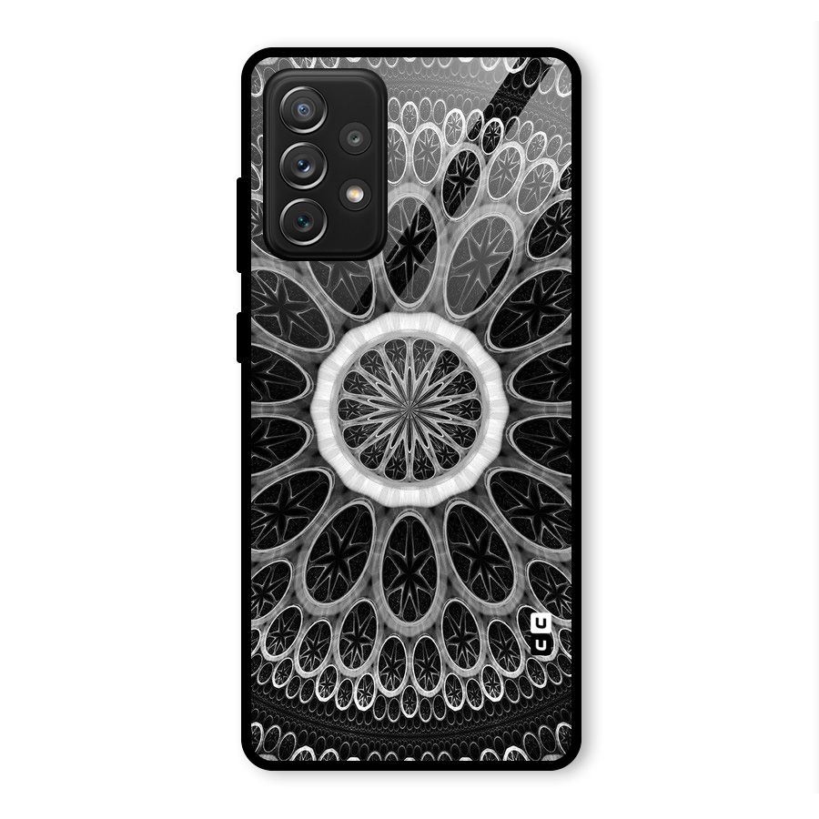 Dark Pattern Art Glass Back Case for Galaxy A72