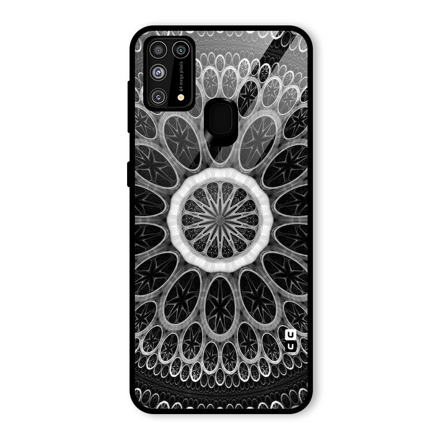 Dark Pattern Art Glass Back Case for Galaxy F41
