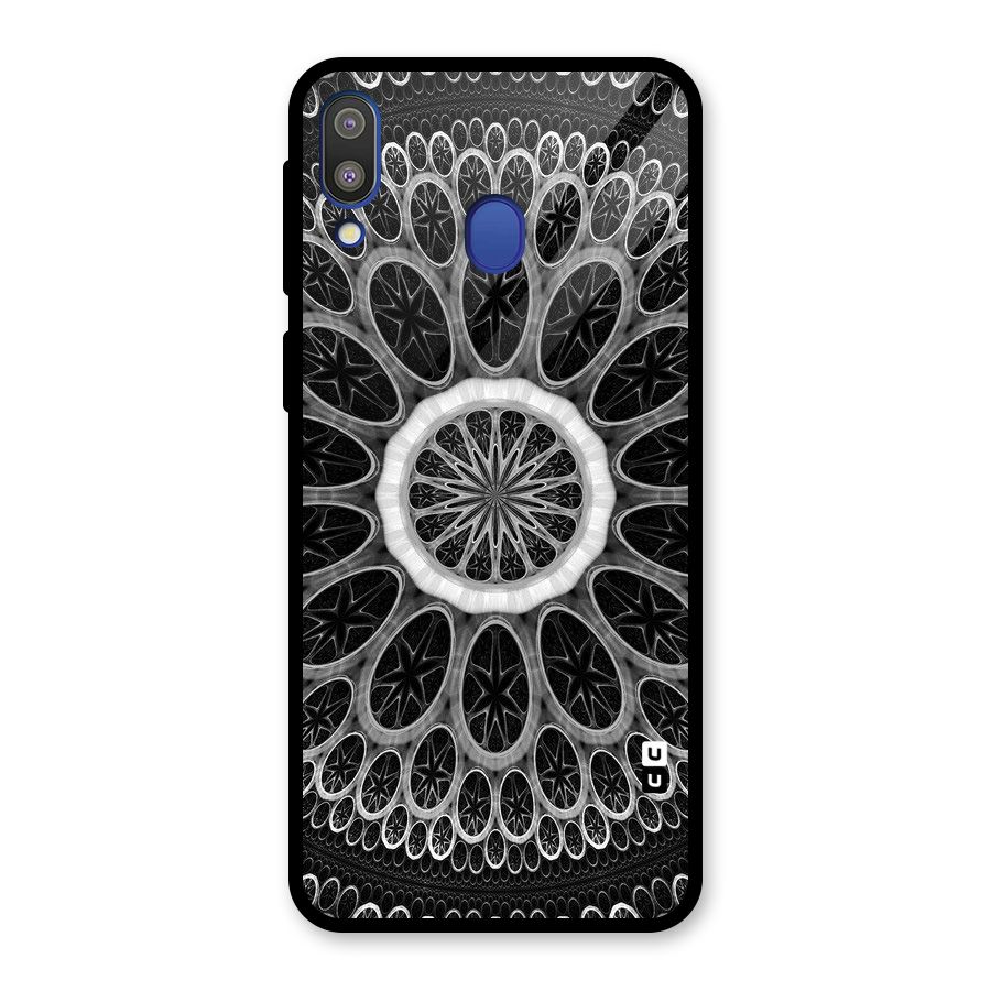 Dark Pattern Art Glass Back Case for Galaxy M20