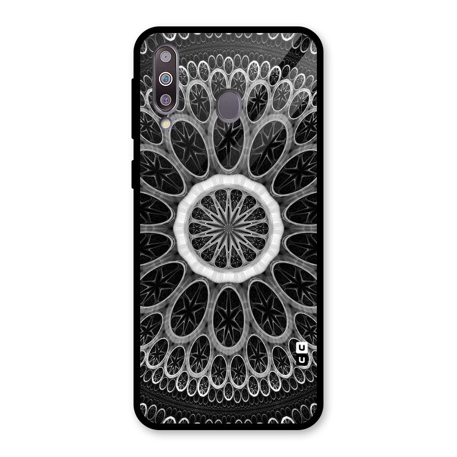 Dark Pattern Art Glass Back Case for Galaxy M30