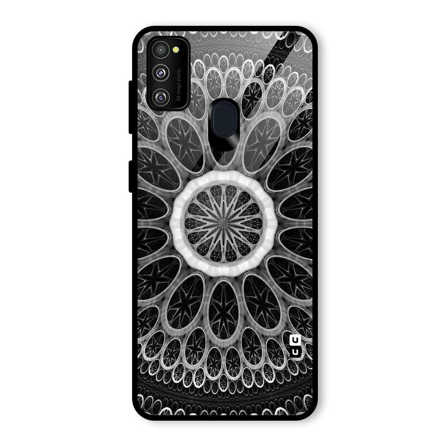 Dark Pattern Art Glass Back Case for Galaxy M30s