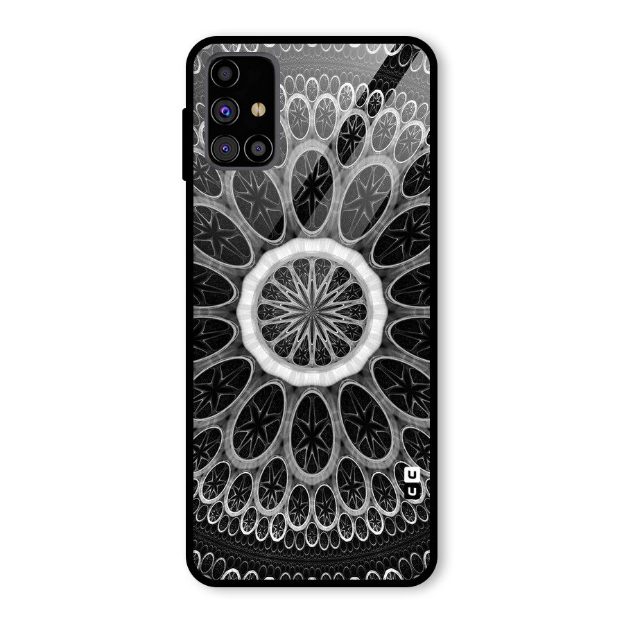 Dark Pattern Art Glass Back Case for Galaxy M31s