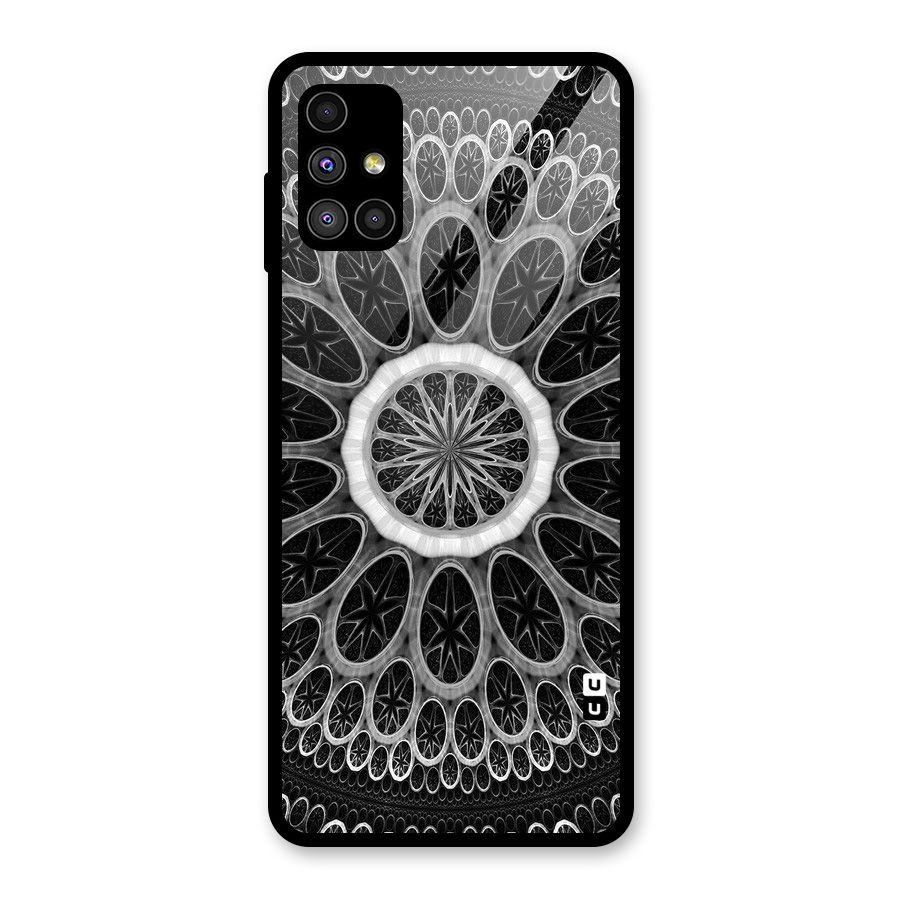 Dark Pattern Art Glass Back Case for Galaxy M51