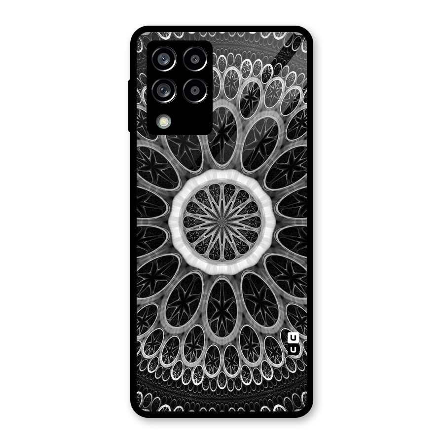 Dark Pattern Art Glass Back Case for Galaxy M53 5G
