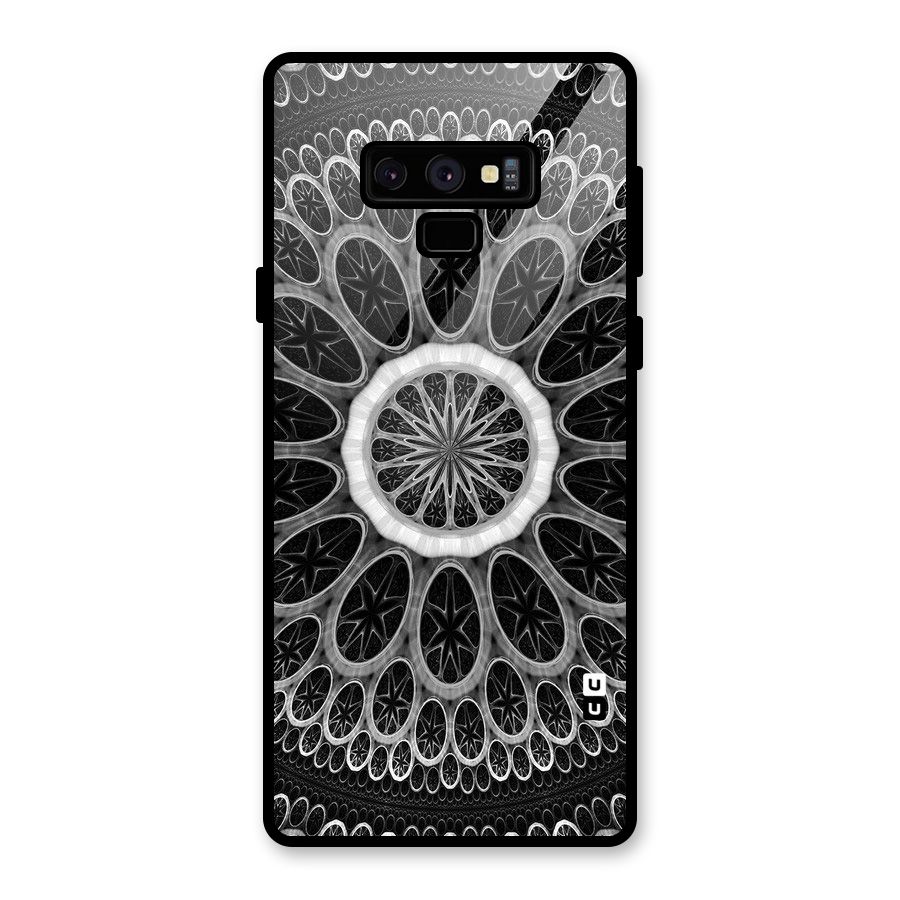 Dark Pattern Art Glass Back Case for Galaxy Note 9
