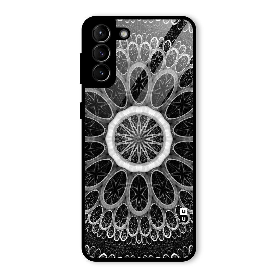 Dark Pattern Art Glass Back Case for Galaxy S21 Plus