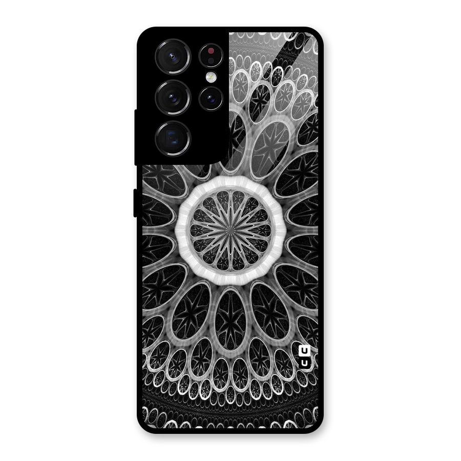 Dark Pattern Art Glass Back Case for Galaxy S21 Ultra 5G