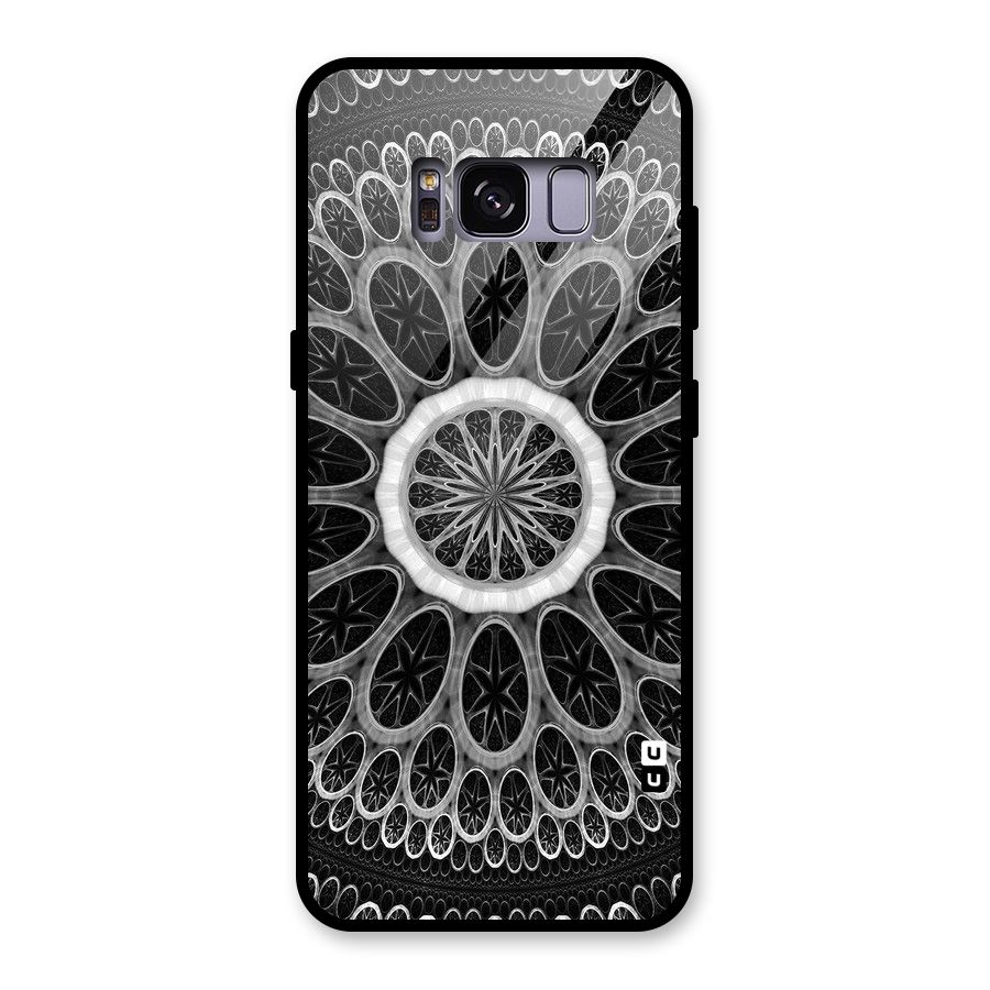 Dark Pattern Art Glass Back Case for Galaxy S8