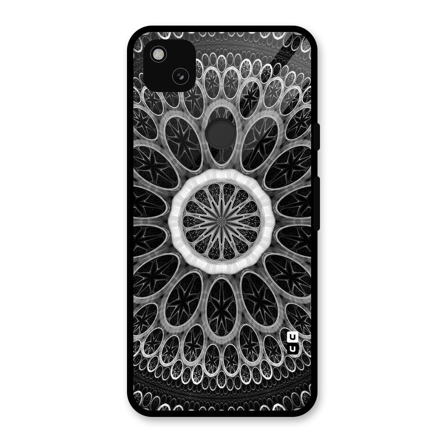 Dark Pattern Art Glass Back Case for Google Pixel 4a