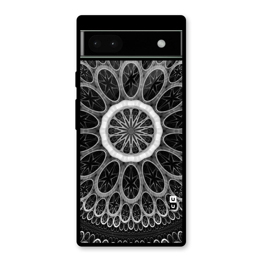 Dark Pattern Art Glass Back Case for Google Pixel 6a