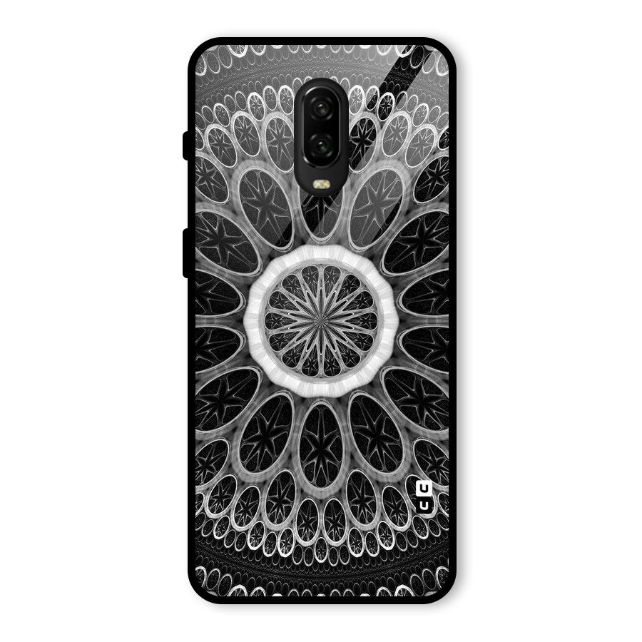 Dark Pattern Art Glass Back Case for OnePlus 6T