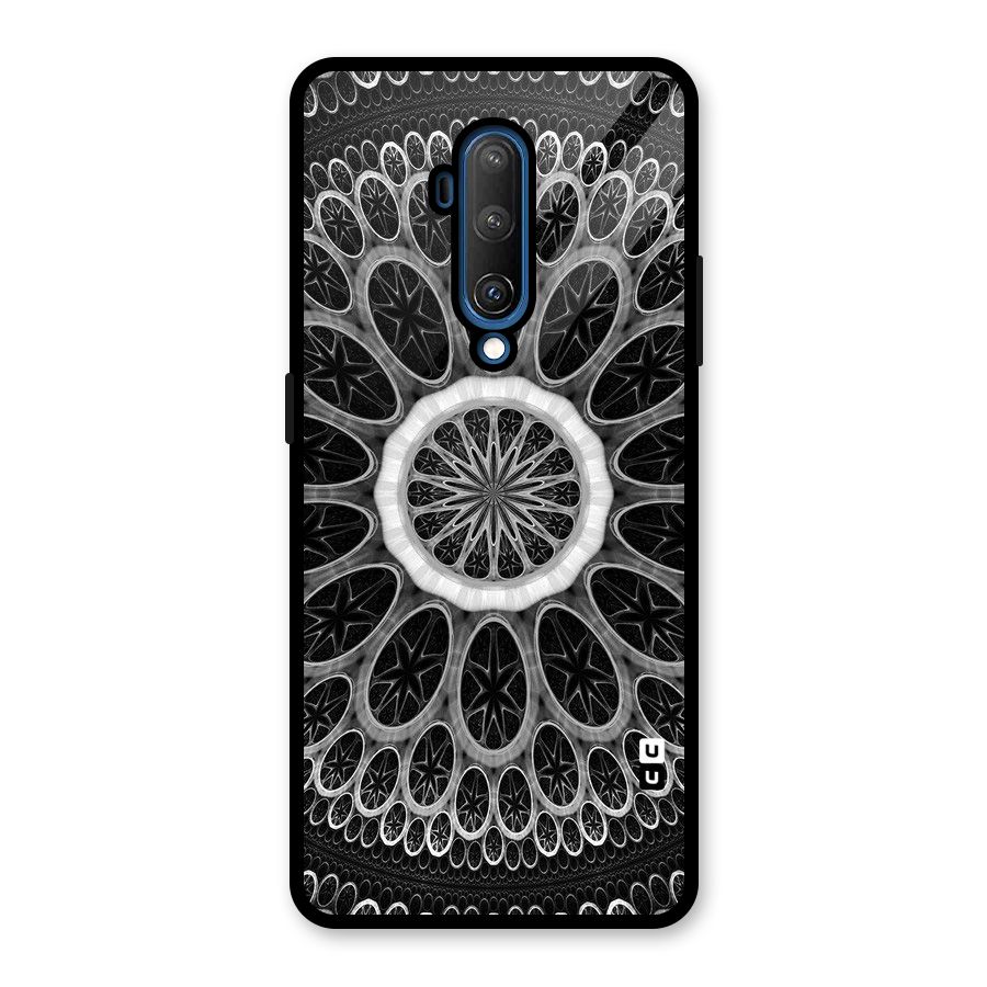 Dark Pattern Art Glass Back Case for OnePlus 7T Pro