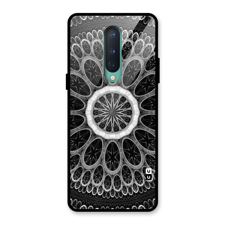Dark Pattern Art Glass Back Case for OnePlus 8