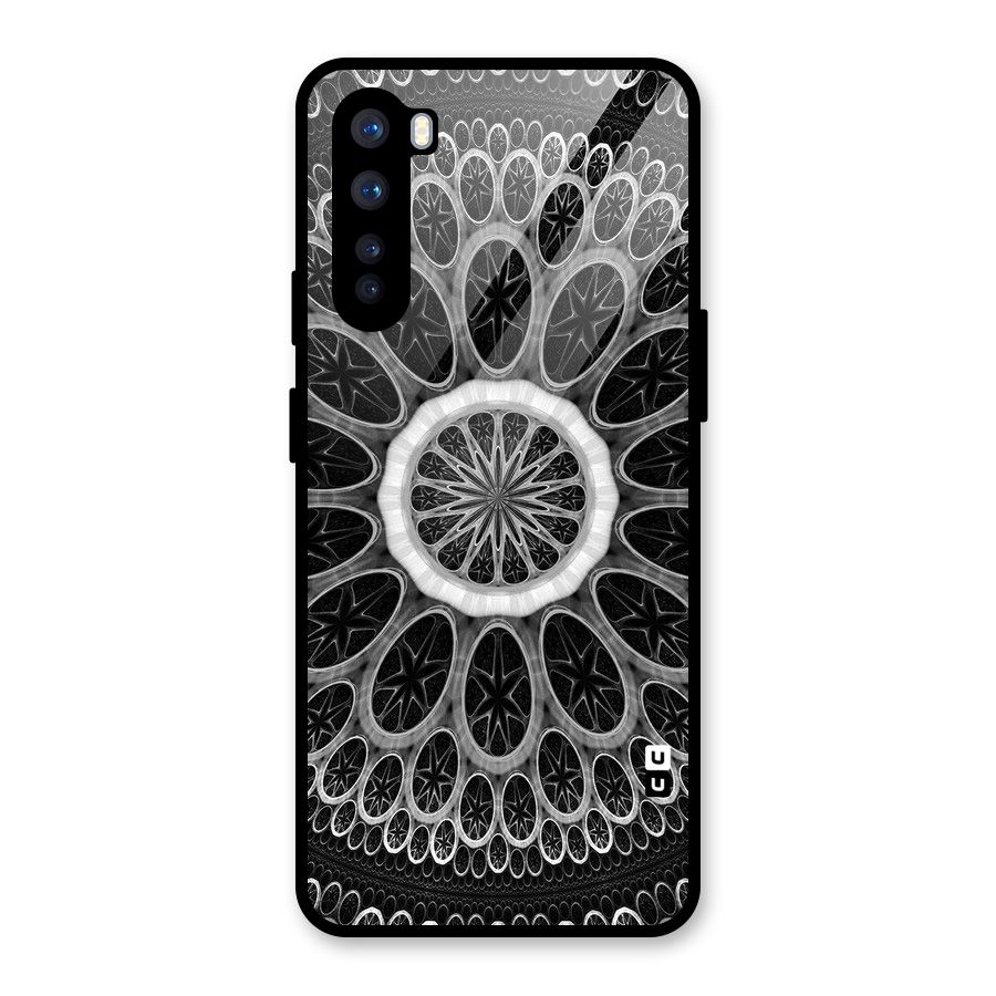 Dark Pattern Art Glass Back Case for OnePlus Nord