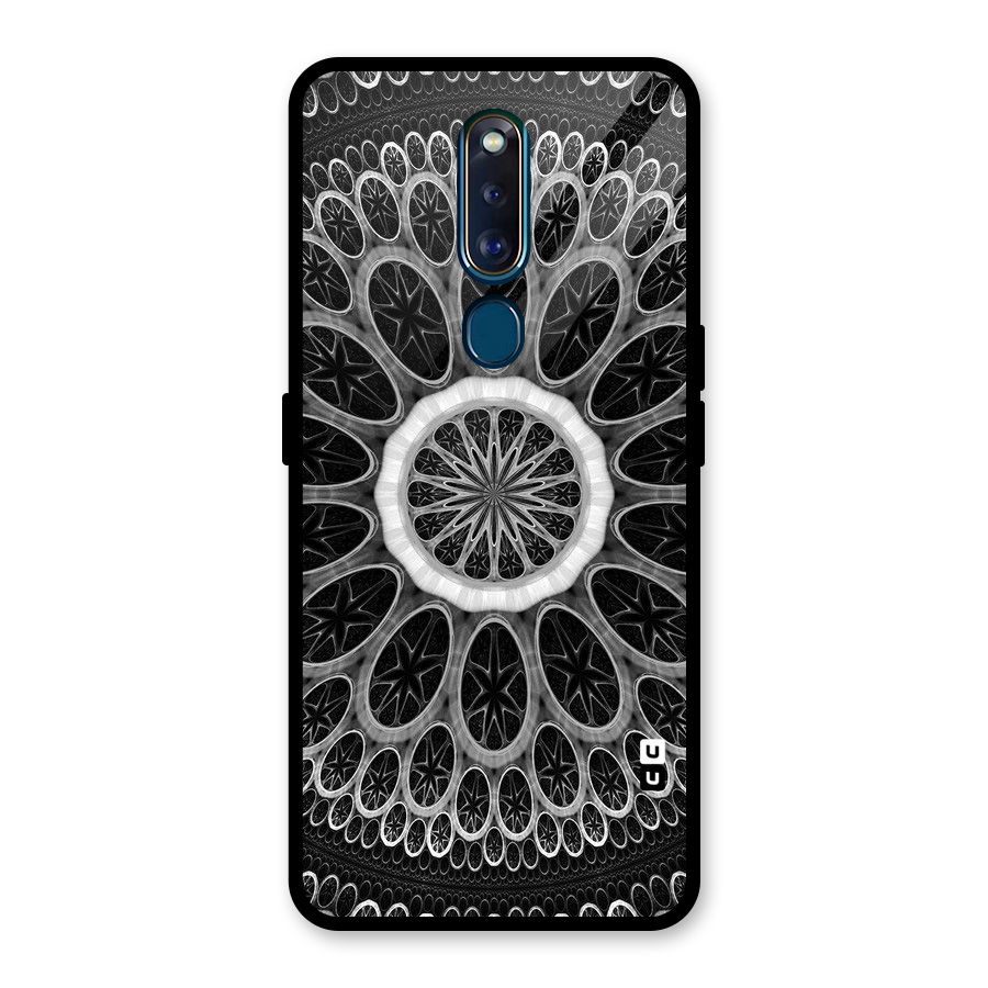 Dark Pattern Art Glass Back Case for Oppo F11 Pro
