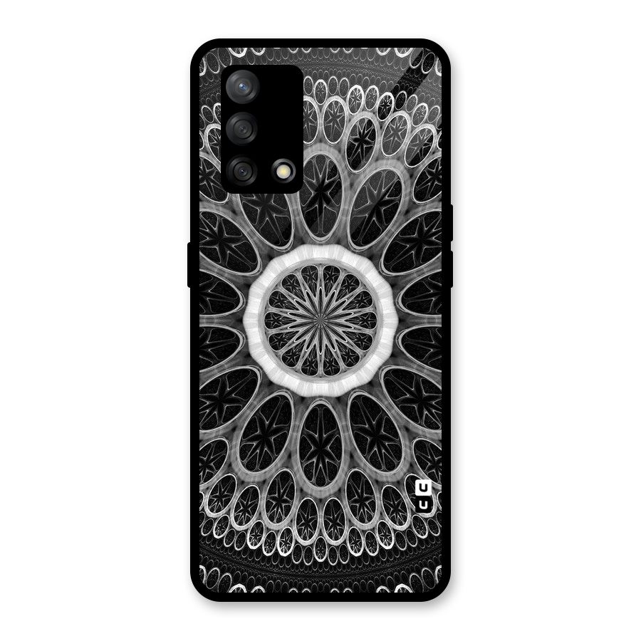Dark Pattern Art Glass Back Case for Oppo F19