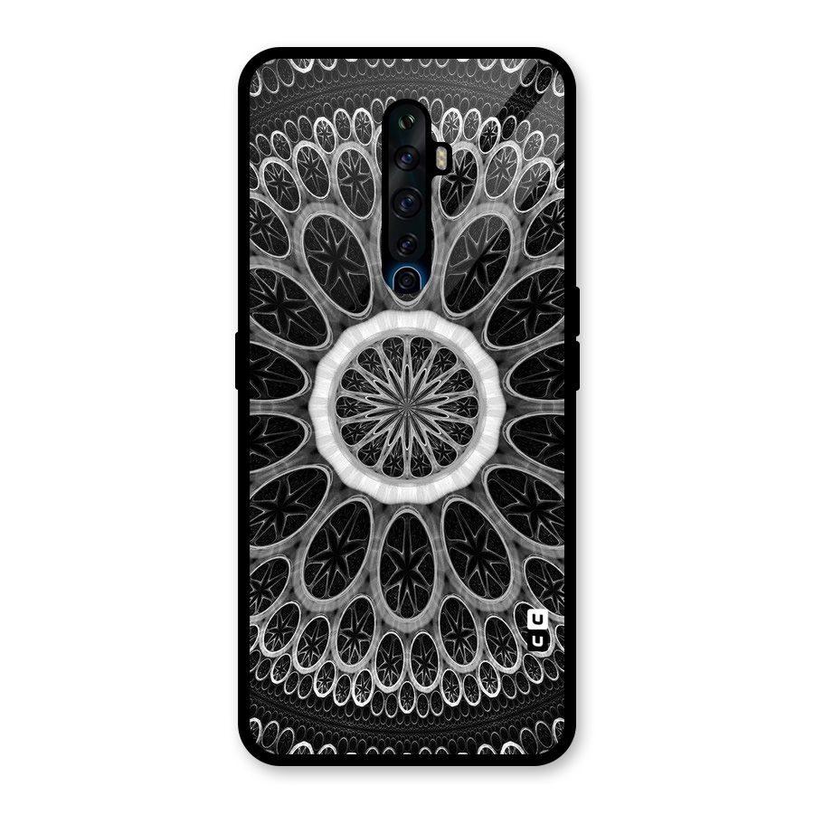 Dark Pattern Art Glass Back Case for Oppo Reno2 Z