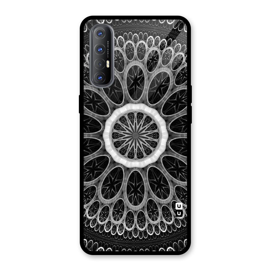 Dark Pattern Art Glass Back Case for Oppo Reno3 Pro