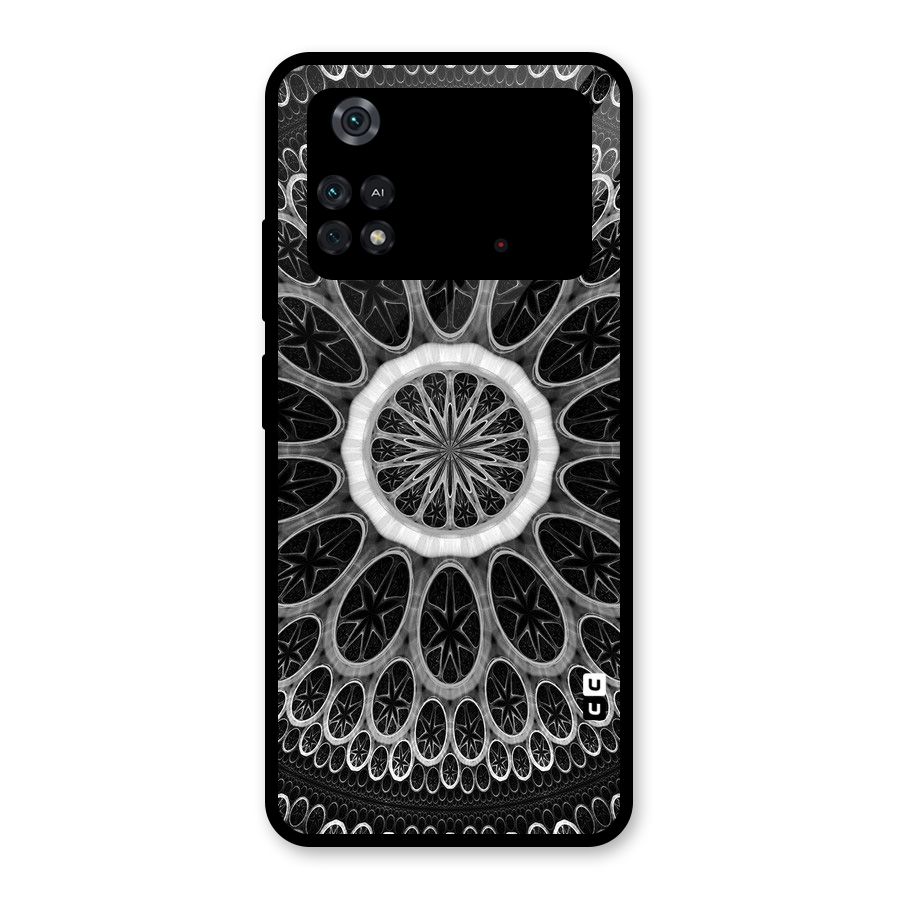 Dark Pattern Art Glass Back Case for Poco M4 Pro 4G