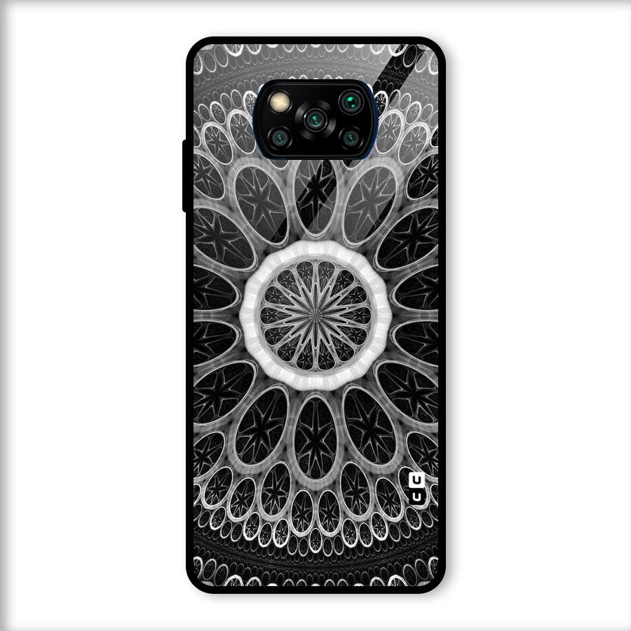Dark Pattern Art Glass Back Case for Poco X3