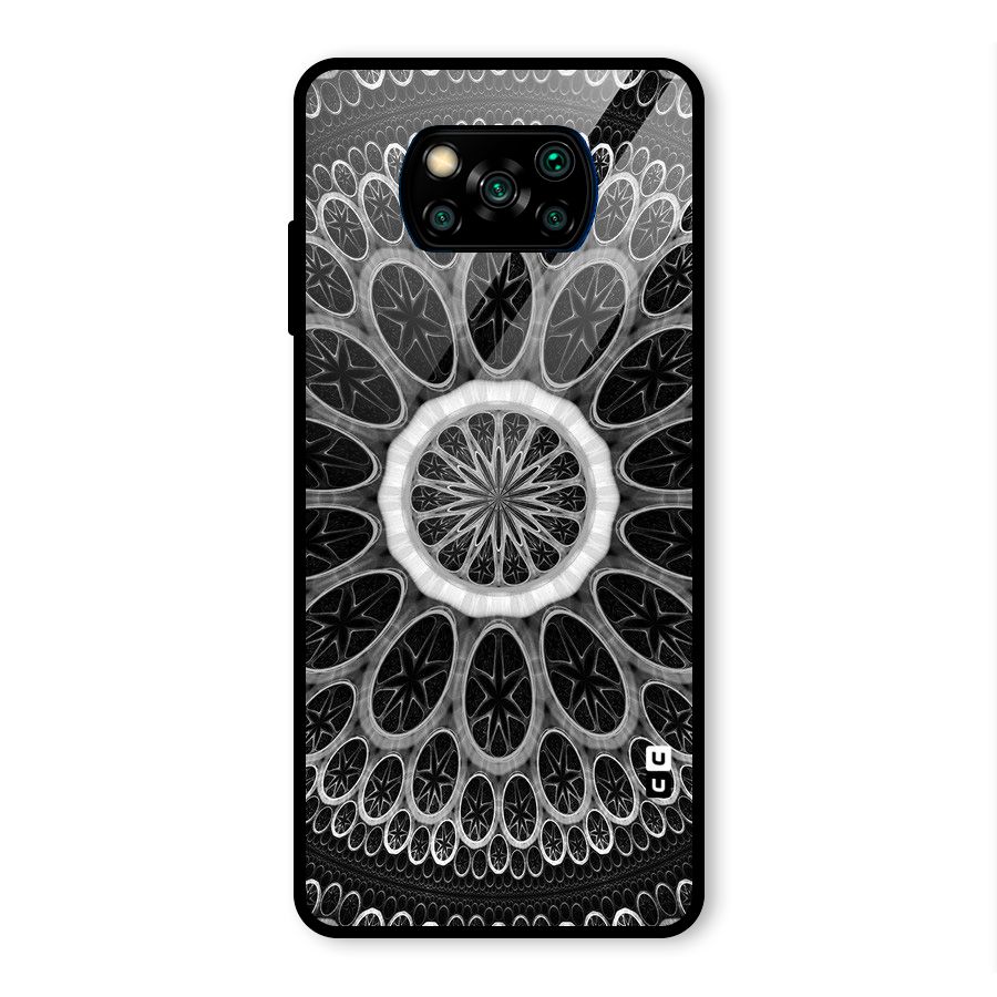 Dark Pattern Art Glass Back Case for Poco X3 Pro