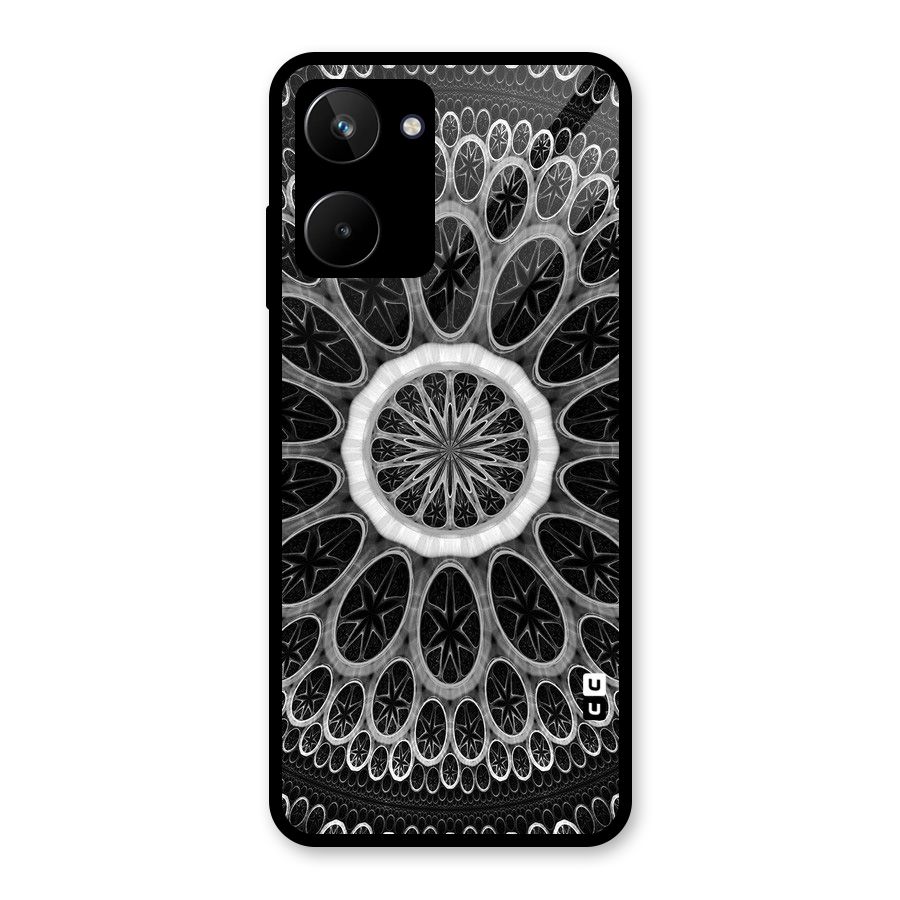 Dark Pattern Art Glass Back Case for Realme 10