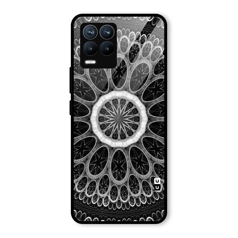 Dark Pattern Art Glass Back Case for Realme 8 Pro