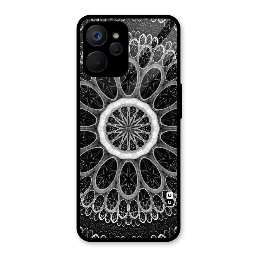 Dark Pattern Art Glass Back Case for Realme 9i 5G