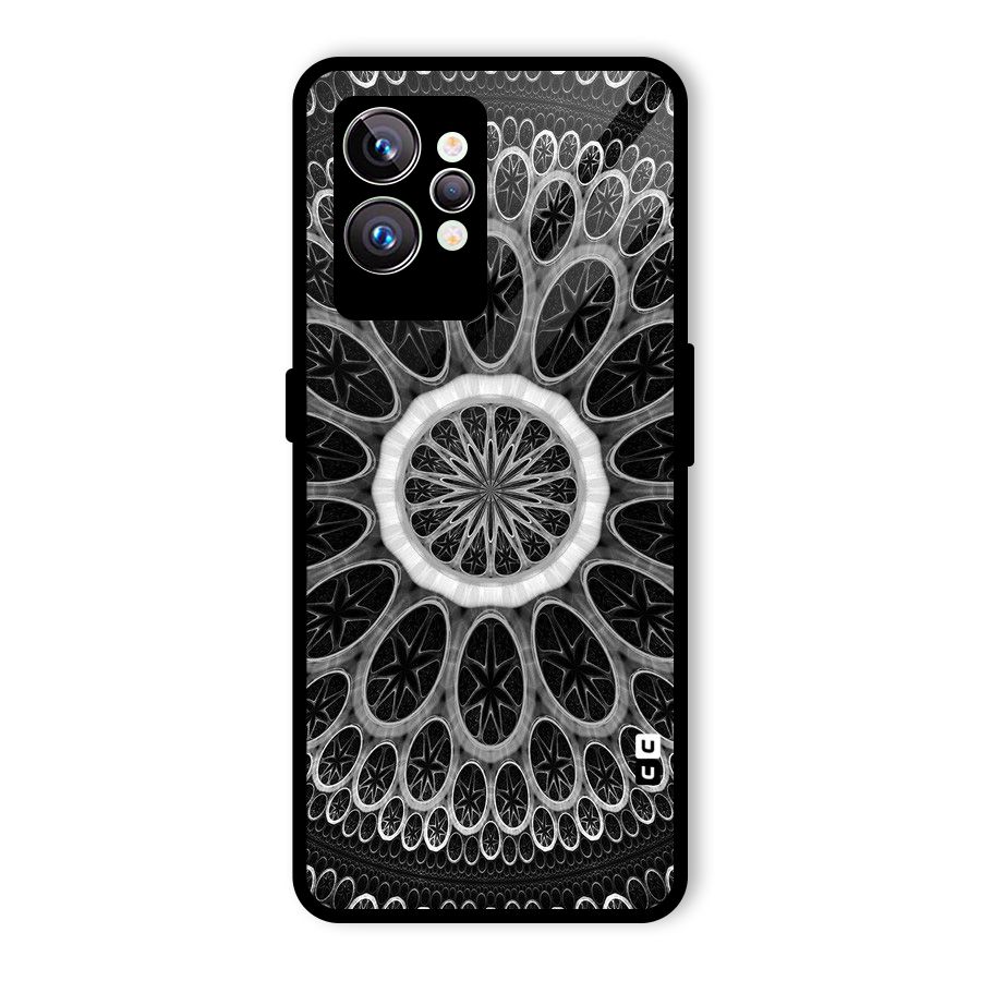 Dark Pattern Art Glass Back Case for Realme GT2 Pro