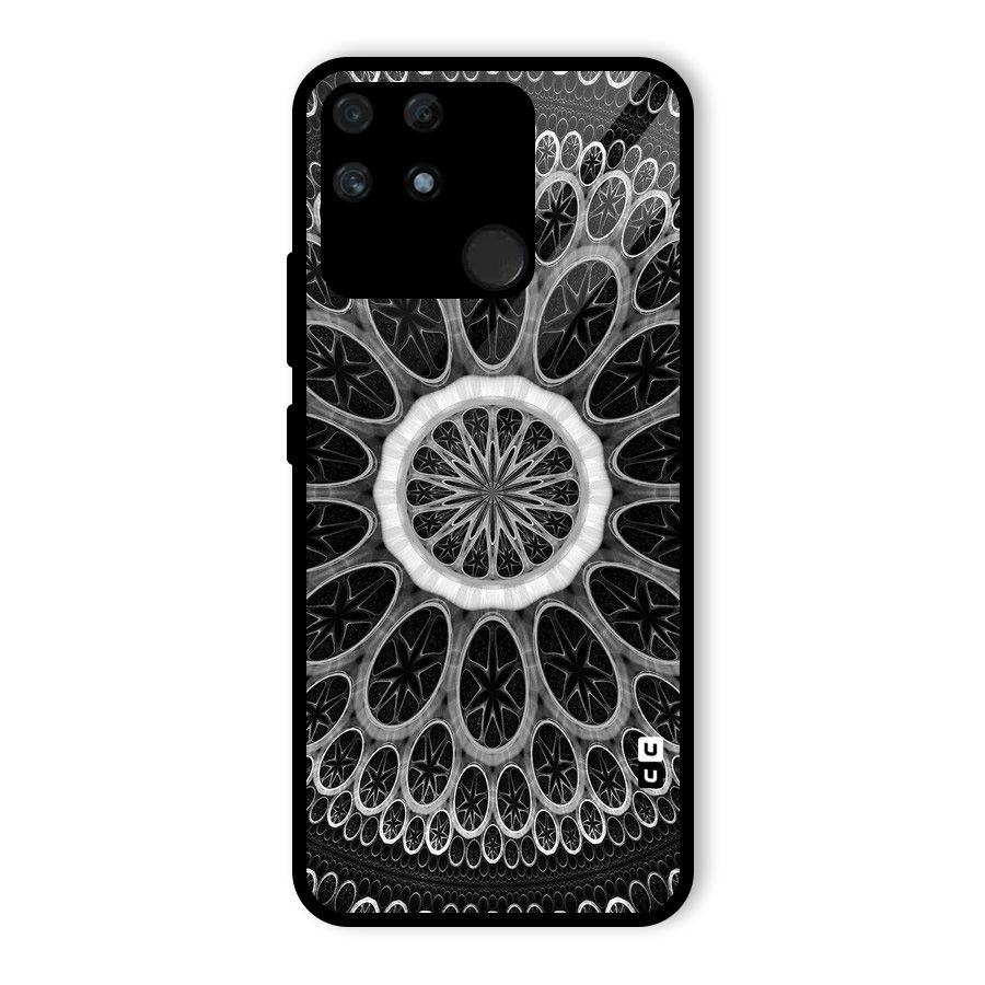 Dark Pattern Art Glass Back Case for Realme Narzo 50A