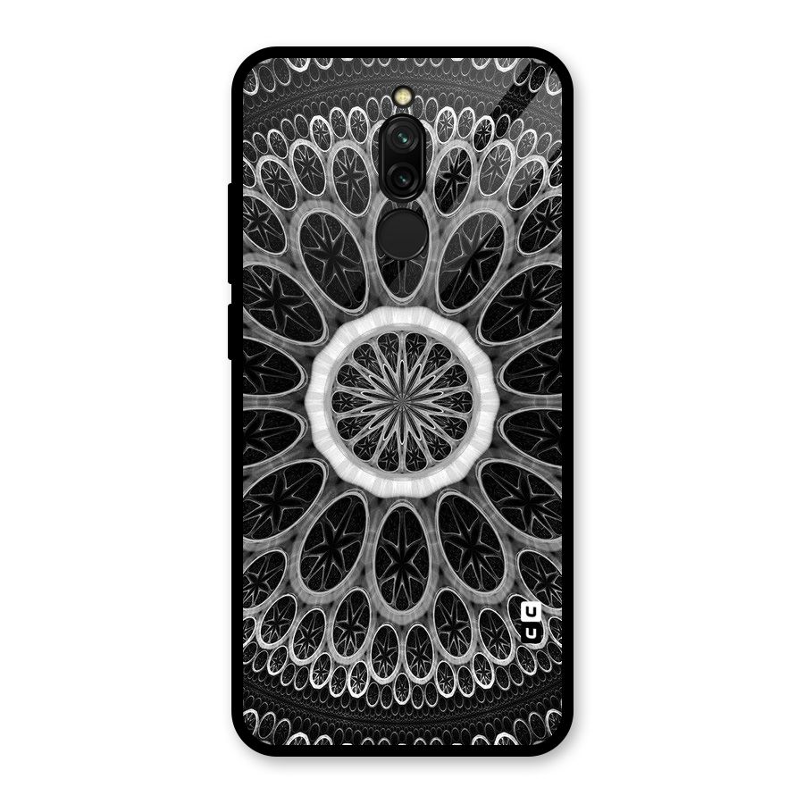 Dark Pattern Art Glass Back Case for Redmi 8
